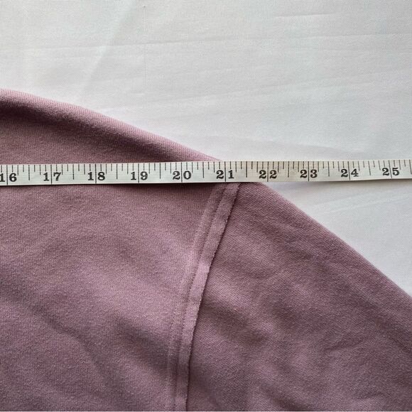 ALO Yoga Lilac Freestyle Fleece Mock Neck Sweatshirt Size Medium - Picture 14 of 16
